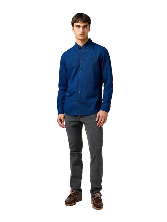 Wrangler Wrangler Jeansy Greensboro 112362438 Szary Straight Leg