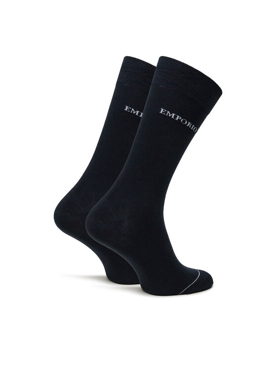 Emporio Armani Emporio Armani Набір 3 пар високих чоловічих шкарпеток EM000554 AF12276 MB154 Cиній