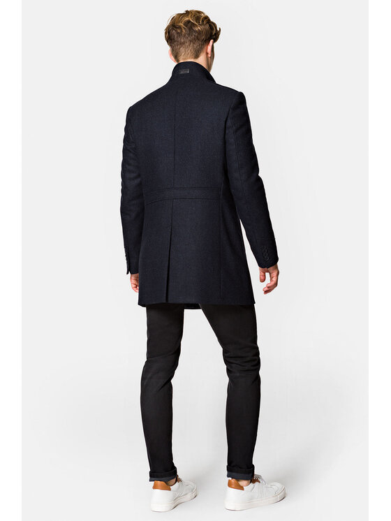 Lancerto Lancerto Płaszcz zimowy KR090223000016 Granatowy Regular Fit