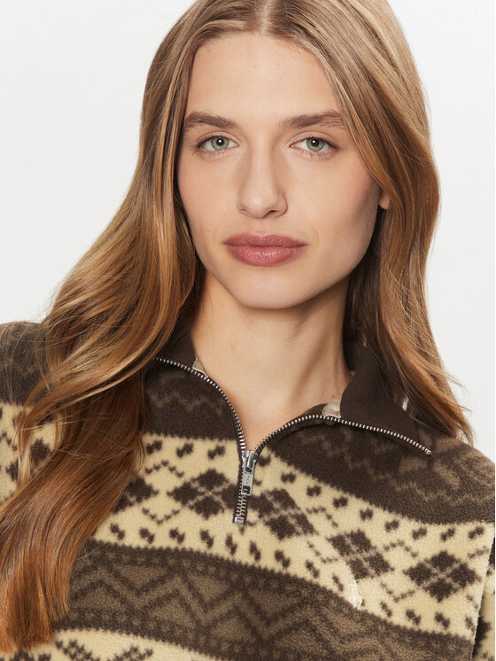 Polo Ralph Lauren Polo Ralph Lauren Sveter 211947972001 Hnedá Relaxed Fit