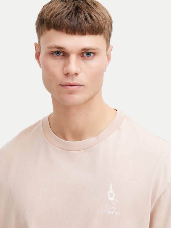 Solid Solid T-shirt Ismail 21108240 Arancione Regular Fit
