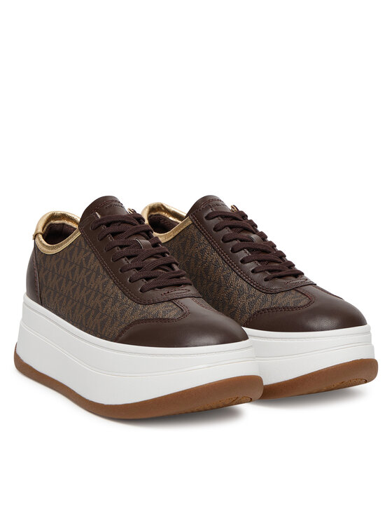 MICHAEL Michael Kors MICHAEL Michael Kors Sneakersy Hayes 43T5HYFS2L Hnedá