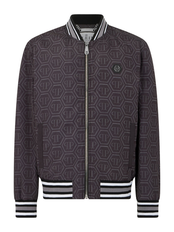 PHILIPP PLEIN PHILIPP PLEIN Kurtka bomber 31145 Czarny Regular Fit