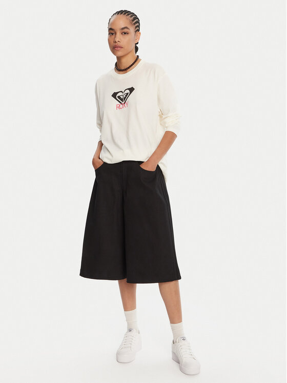 Roxy Roxy Halenka Hangloose Art Ls ERJZT06035 Écru Regular Fit