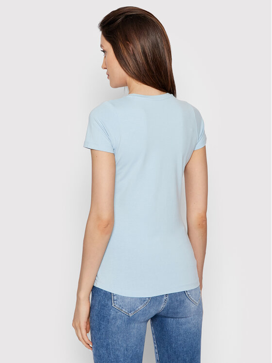 Pepe Jeans Pepe Jeans Tričko New Virgina PL505202 Modrá Slim Fit