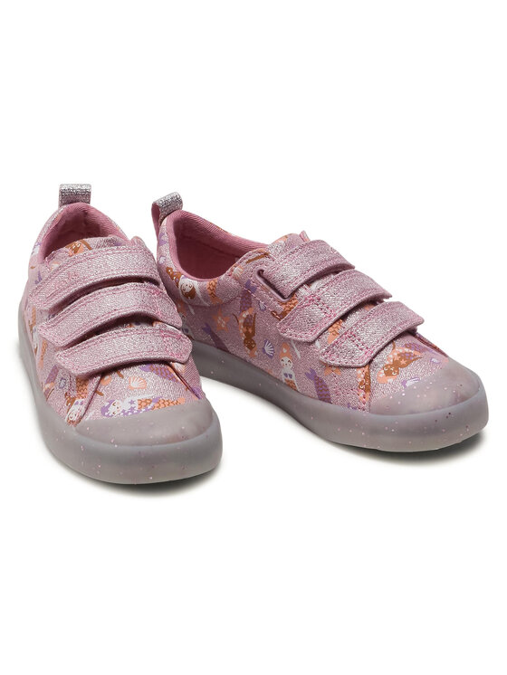 Clarks Clarks Scarpe da ginnastica Foxing Print K 261583576 Rosa
