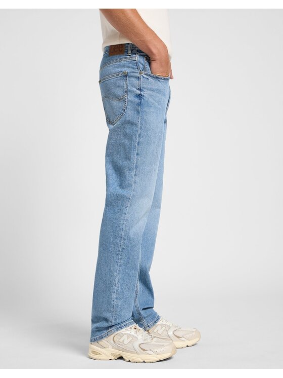 Lee Lee Jeansy Brooklyn Straight Niebieski Regular Fit