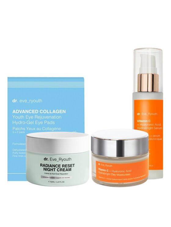 dr. Eve Ryouth dr. Eve Ryouth Radiance Reset + Płatki Pod Oczy + Hydrabright Duo Krem na dzień i na noc