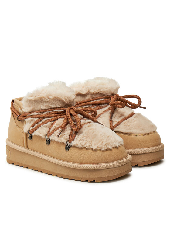 D.Franklin D.Franklin Schneeschuhe Nordic TRK Fur Low Bomb DFSH370011 Beige