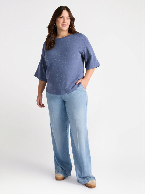 Fiorella Rubino Fiorella Rubino Felpa G195L008500N024 Blu Regular Fit