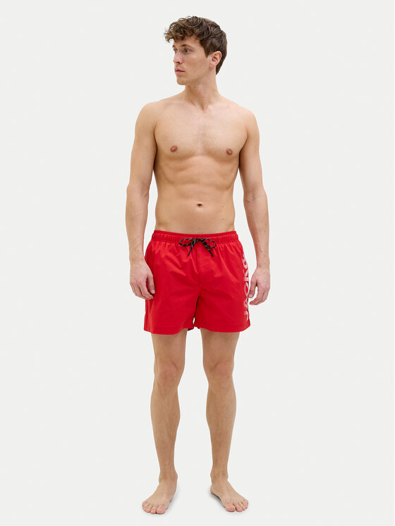Jack&Jones Jack&Jones Kopalne hlače Maui 12275129 Rdeča Regular Fit