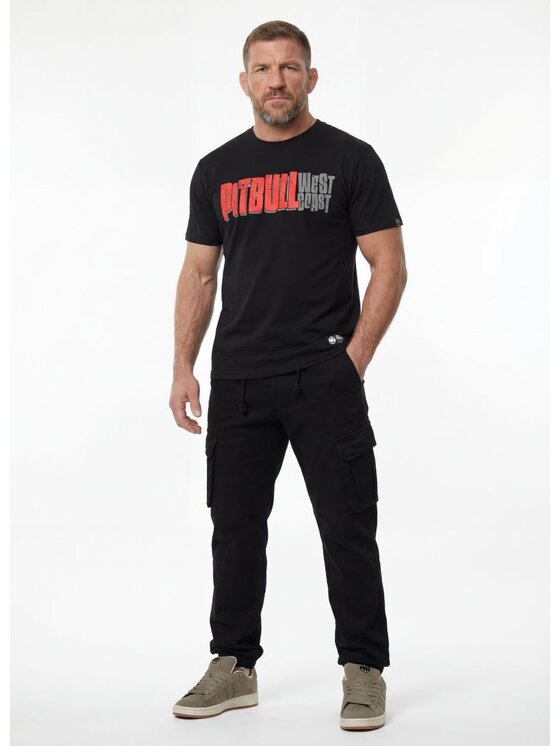 PITBULL PITBULL T-Shirt REBEL BORN Czarny Regular Fit