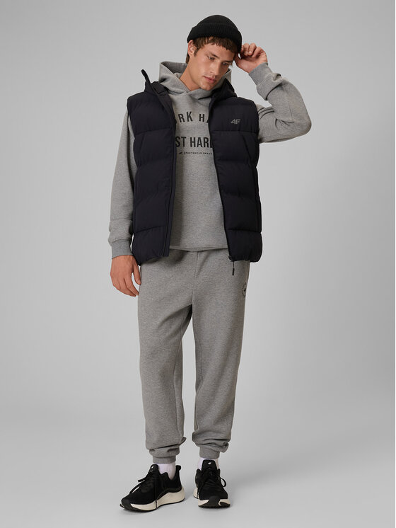 4F 4F Bluza CITY FORM Szary Regular Fit