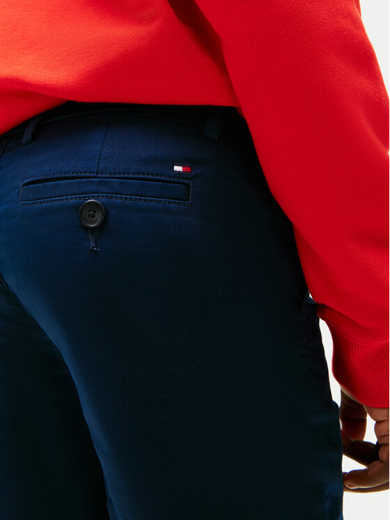 Tommy Hilfiger Tommy Hilfiger Pantalon scurți din material 1985 Essential KB0KB09641 Bleumarin Regular Fit