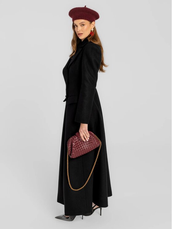 MANDRAGORA MANDRAGORA Cappotto di transizione Thoren Nero Slim Fit