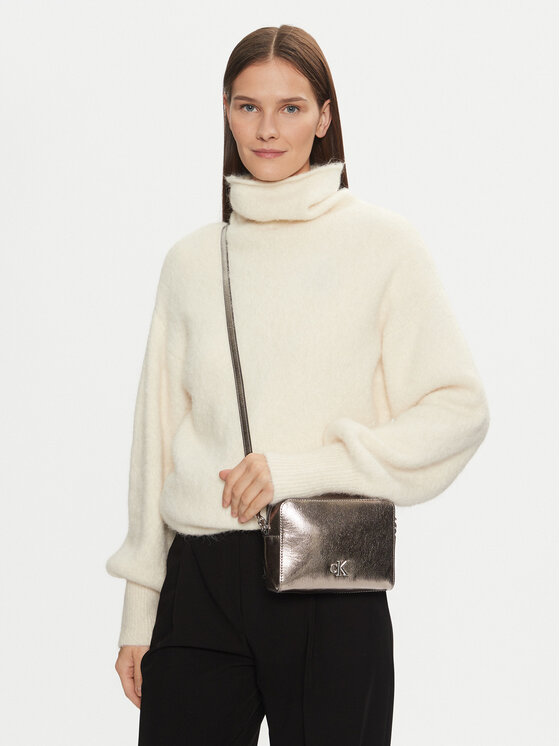 Calvin Klein Jeans Calvin Klein Jeans Ročna torba Minimal Monogram Camera Bag Tum K60K612728 Siva