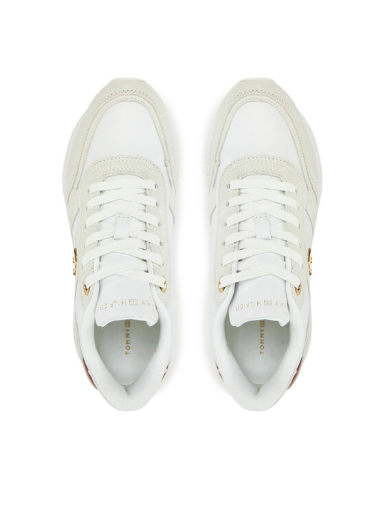 Tommy Hilfiger Tommy Hilfiger Sneakersy Th Fashion Runner FW0FW08475 Biela