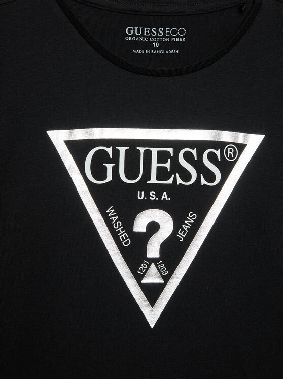 Guess Guess Блузка J84I36 K8HM0 Чорний Regular Fit