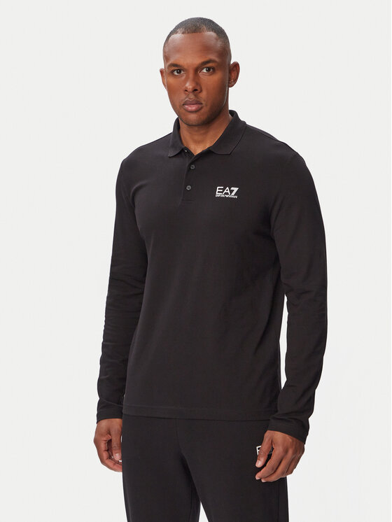 EA7 Emporio Armani EA7 Emporio Armani Polo marškinėliai 8NPF17 PJVUZ 1200 Juoda Regular Fit