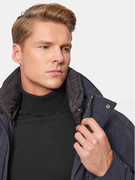 Pierre Cardin Pierre Cardin Преходно яке 10121./0057/6000 Черен Regular Fit