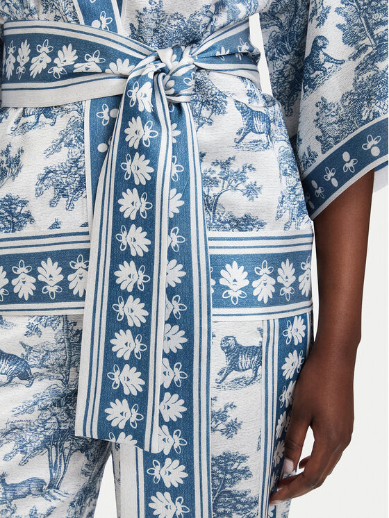 Fracomina Fracomina Blūze FS26SJ3008W459K5 Zils Regular Fit