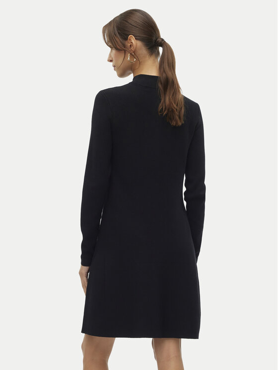 Vero Moda Vero Moda Džemper haljina Nancy 10309303 Crna Loose Fit