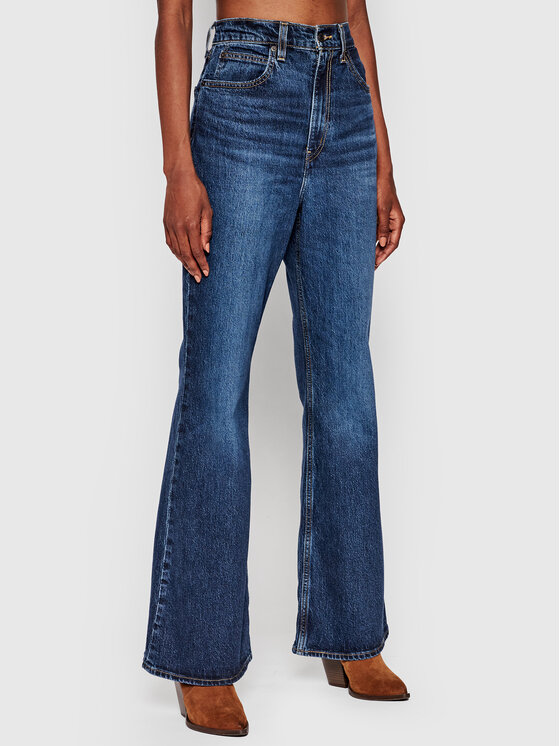 Levi's® Džinsai 70's High Flare A0899-0004 Tamsiai mėlyna Regular Fit •  Modivo.lt