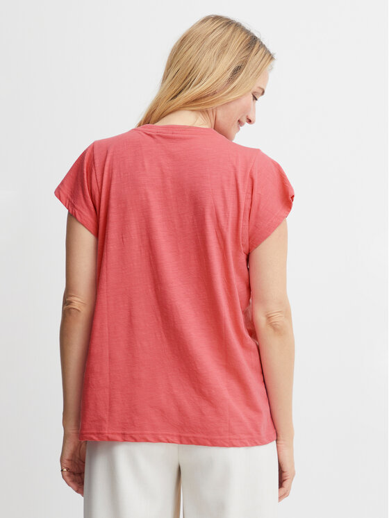 Fransa Fransa T-shirt 20612027 Ružičasta Regular Fit