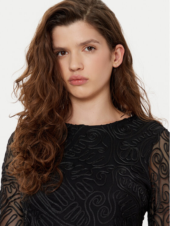 TATUUM Tatuum Koktejlové šaty Noemi T2424.196B Černá Slim Fit
