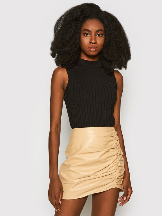 Stradivarius gonna di pelle store