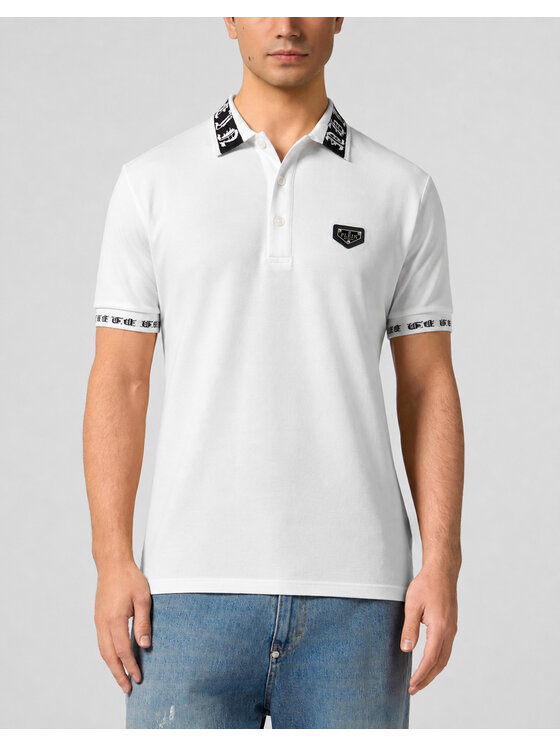 PHILIPP PLEIN PHILIPP PLEIN Polokošeľa 31653 Biela Slim Fit