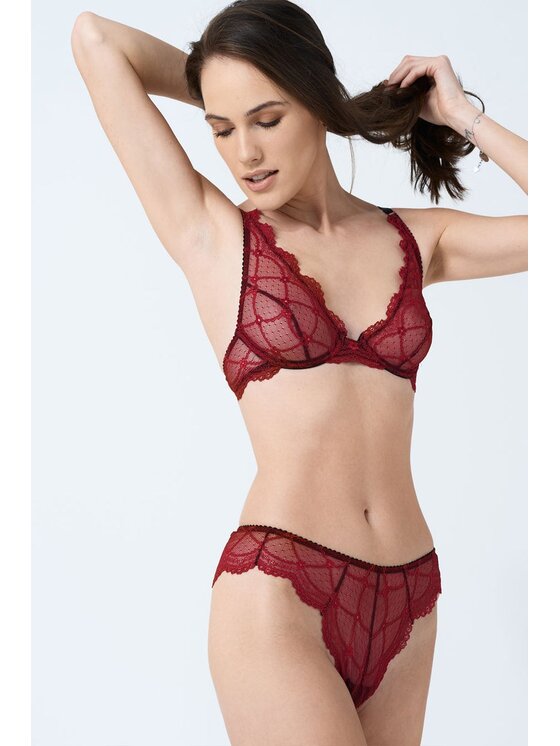 Love and Hate Love and Hate Reggiseno con ferretto Lissa Red Rosso
