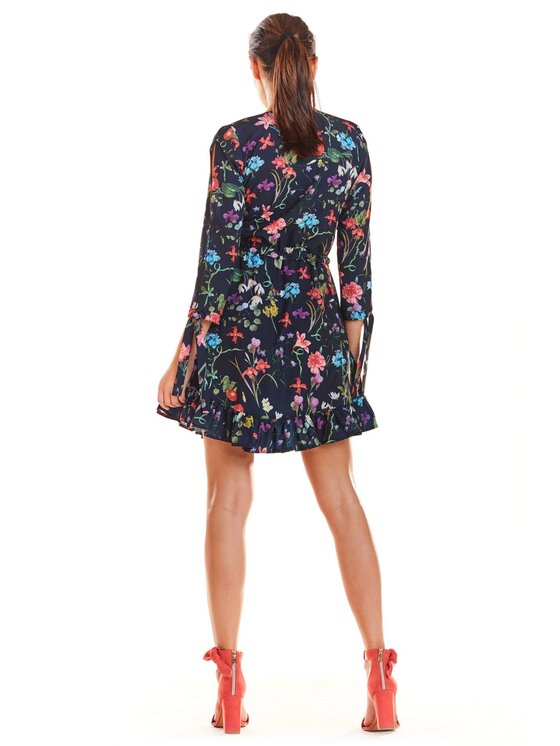 Infinite You Infinite You Sukienka letnia M195 Granatowy Basic Fit