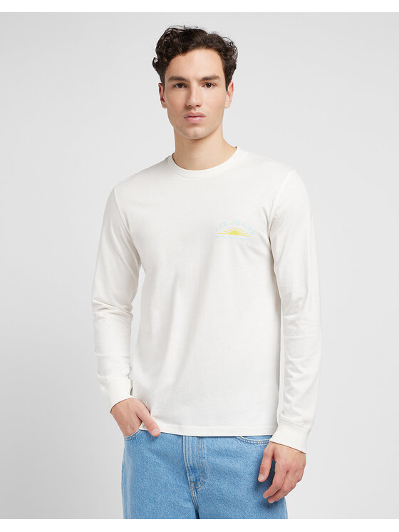 Lee Lee T-shirt LS TEE Bianco Regular Fit