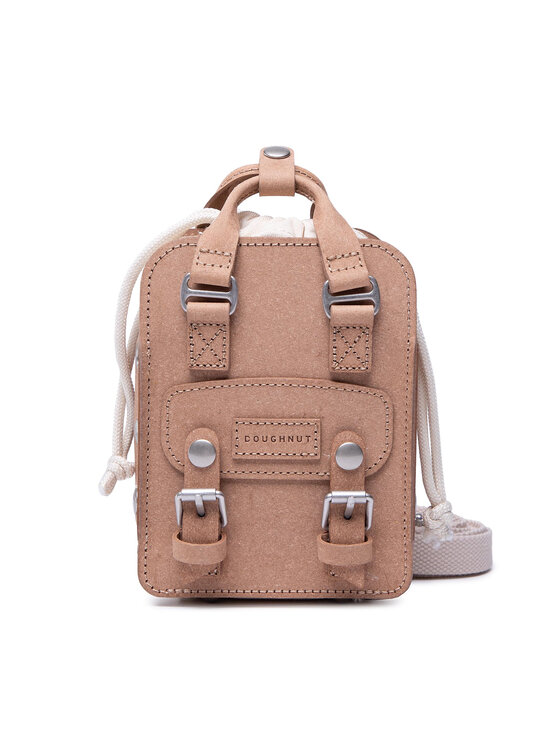 Doughnut Doughnut Дамска чанта Macaroon Tiny Bucke Organic Cotton Series Бежов