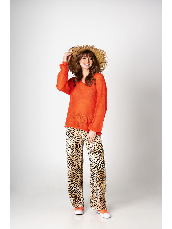 YOU by Tokarska YOU by Tokarska Sweter gili Pomarańczowy Regular Fit