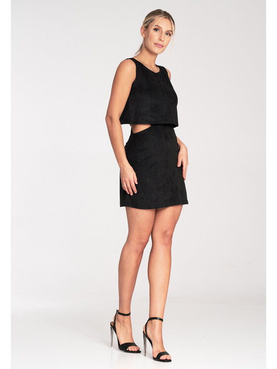 FIGL FIGL Sukienka codzienna M1060 Czarny Fitted Fit