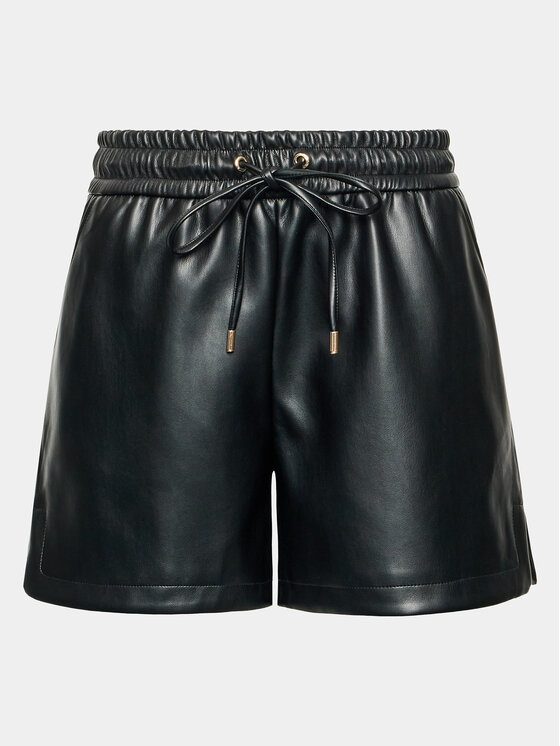 Leder Shorts Schwarze Enge Shorts Ledershorts Mit Hoher Taille