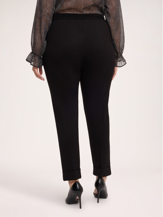 Fiorella Rubino Fiorella Rubino Spodnie materiałowe P078L002495N033 Czarny Regular Fit