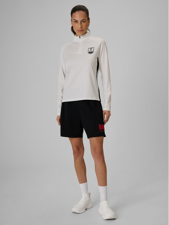 4F 4F Bluza techniczna FOOTBALL Biały Regular Fit