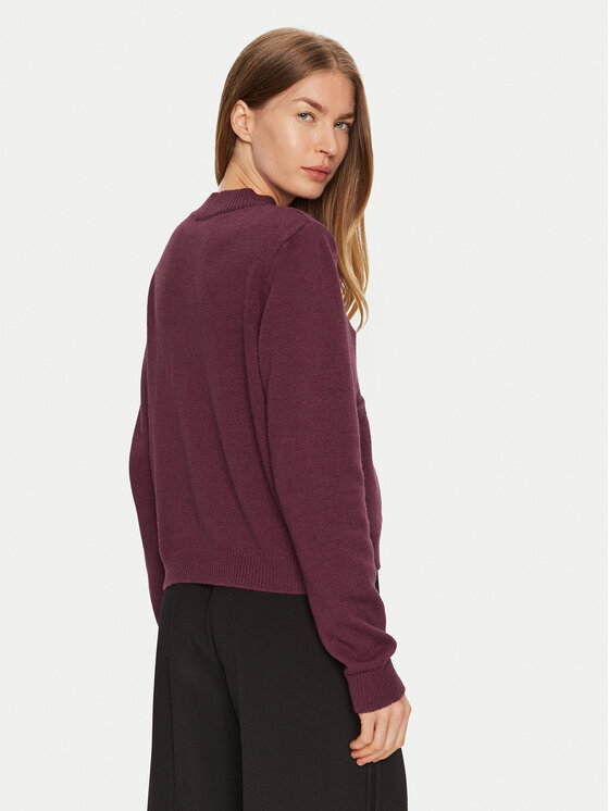 ViCOLO ViCOLO Kardigan 77100S Bordowy Regular Fit