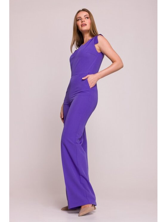 Stylove Stylove Kombinezon S407 Fioletowy A-Line Fit