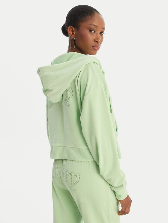 Juicy Couture Juicy Couture Суитшърт Iccle JCWAS126304 Зелен Oversize
