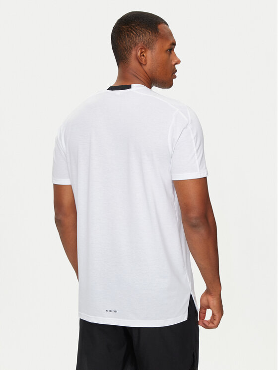 adidas adidas Koszulka techniczna Designed for Training IS3808 Biały Slim Fit