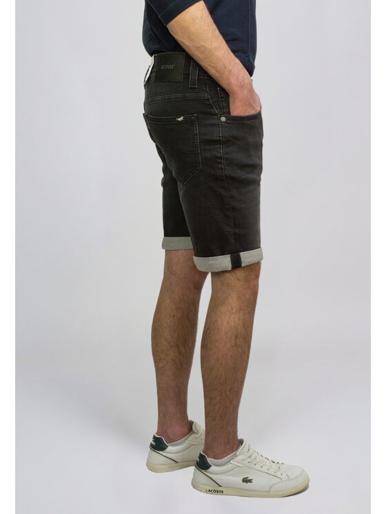 Mustang Mustang Szorty jeansowe Style Chicago Czarny Slim Fit