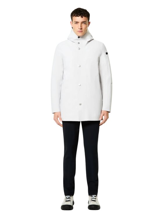 RRD RRD Cappotto q-dav-59660 Bianco Regular Fit