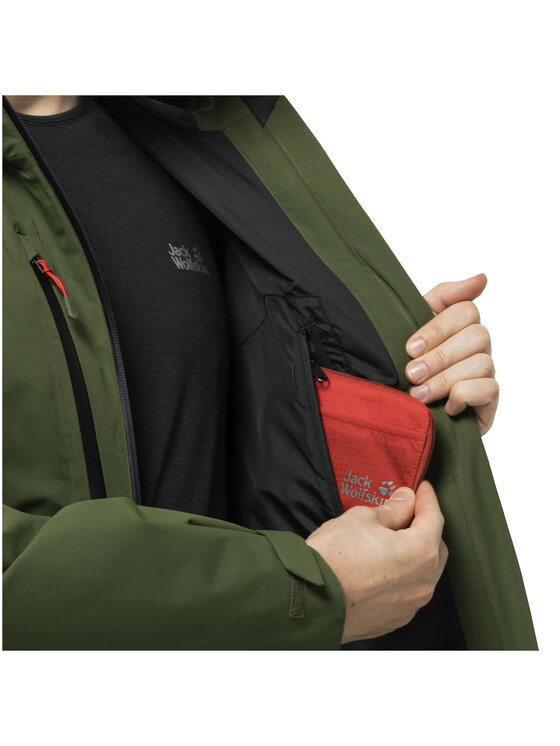 Jack Wolfskin Jack Wolfskin Kurtka przejściowa Jack Wolfskin Eagle Peak 2l Jkt M Zielony Regular Fit