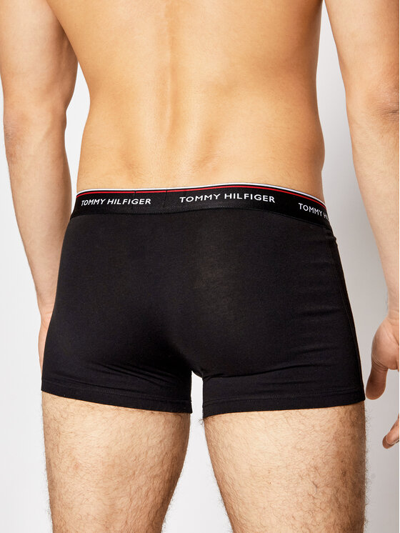 Tommy Hilfiger Tommy Hilfiger Souprava boxerek 3P Trunk 1U87903842 Černá