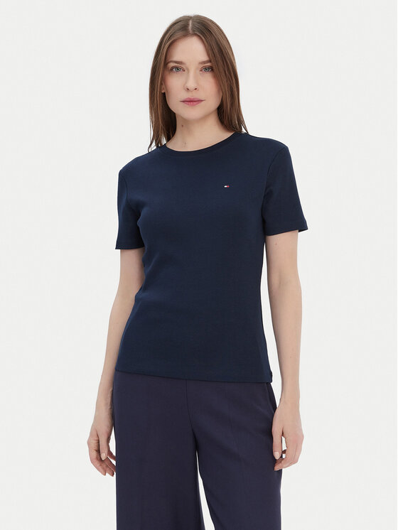 Tommy Hilfiger Tommy Hilfiger T-Shirt New Cody WW0WW40587 Tmavomodrá Regular Fit