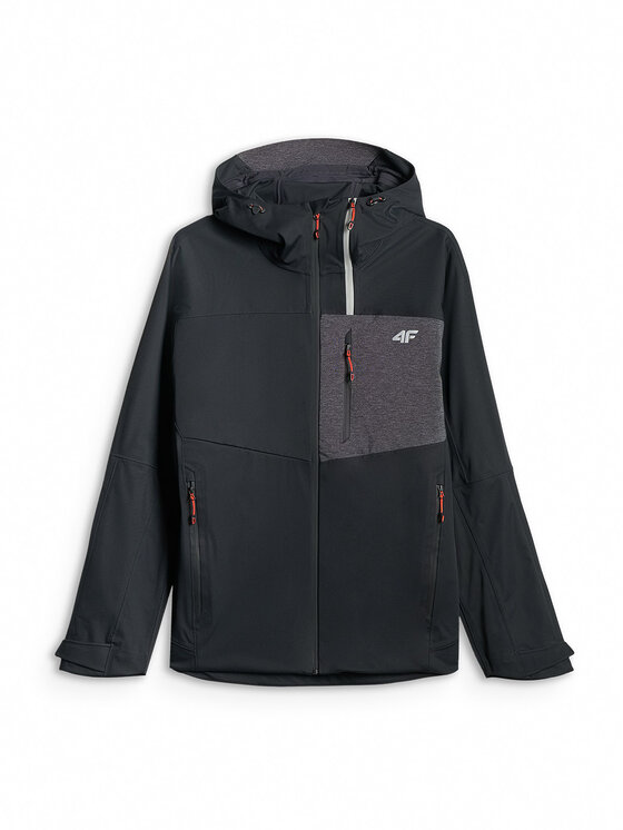 4F 4F Kurtka wielofunkcyjna TREKKING Czarny Regular Fit